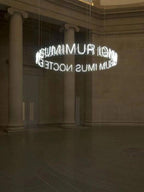 Customized Round Acrylic Hanging Space LED neon sign product image