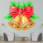 Christmas Bells Light Decoration - Red LED neon sign product image