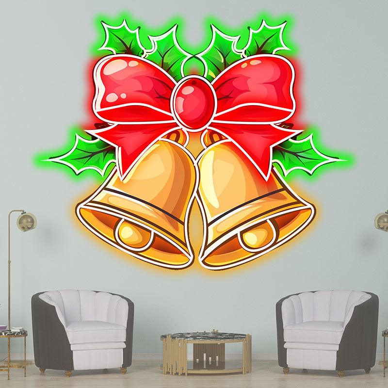 Christmas Bells Light Decoration - Red LED neon sign product image