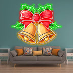Christmas Bells Light Decoration - Red LED neon sign product image