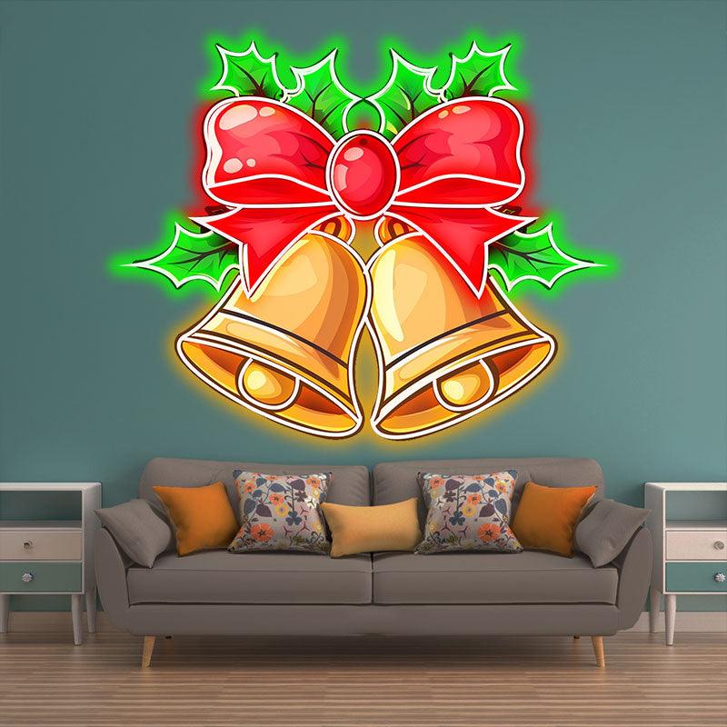 Christmas Bells Light Decoration - Red LED neon sign product image