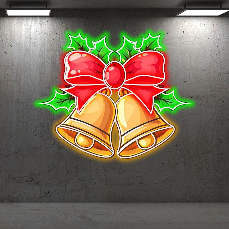 Christmas Bells Light Decoration - Red LED neon sign product image