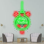 Big Green Light Bulb Decoration LED neon sign product image