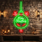 Big Green Light Bulb Decoration LED neon sign product image