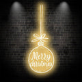 Merry Christmas Bulb - Lighting Up the LED neon sign by NeonCS