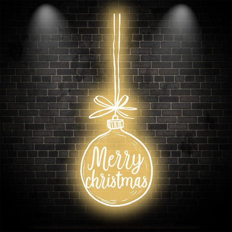 Merry Christmas Bulb - Lighting Up the LED neon sign by NeonCS