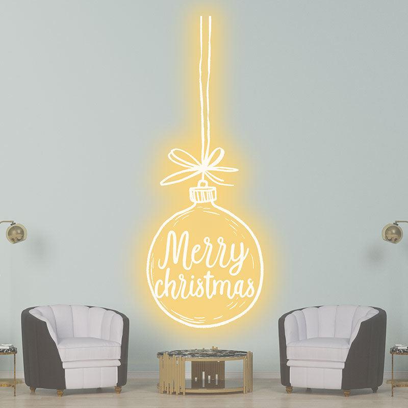 Merry Christmas Bulb - Lighting Up the LED neon sign product image