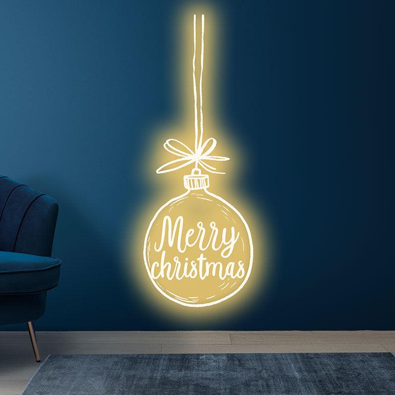 Merry Christmas Bulb - Lighting Up the LED neon sign product image