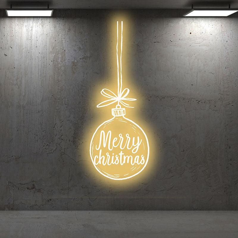 Merry Christmas Bulb - Lighting Up the LED neon sign product image