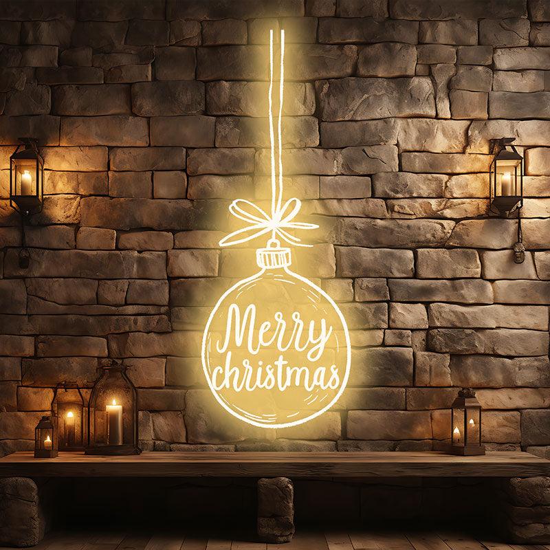 Merry Christmas Bulb - Lighting Up the LED neon sign product image