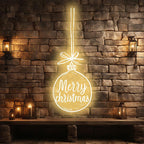 Merry Christmas Bulb - Lighting Up the LED neon sign product image
