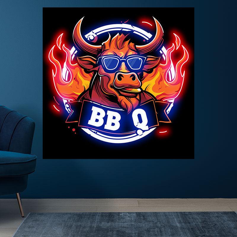 Handsome Bull Wearing Sunglasses LED neon sign product image