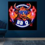 Handsome Bull Wearing Sunglasses LED neon sign product image