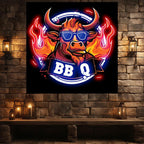 Handsome Bull Wearing Sunglasses LED neon sign product image