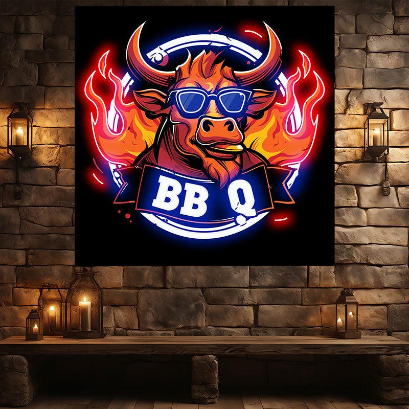 Handsome Bull Wearing Sunglasses LED neon sign product image