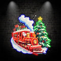 Santa Claus Red Train - Filled with LED neon sign by NeonCS