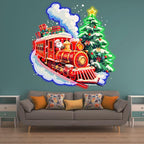 Santa Claus Red Train - Filled with LED neon sign product image