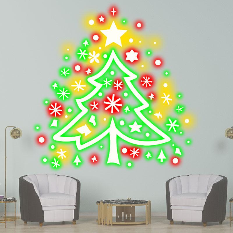Colorful Fireworks Christmas Tree LED neon sign product image