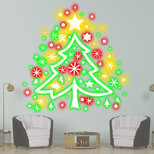 Colorful Fireworks Christmas Tree LED neon sign product image
