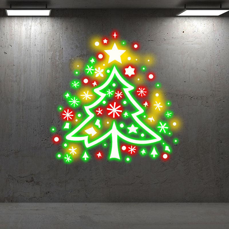 Colorful Fireworks Christmas Tree LED neon sign product image