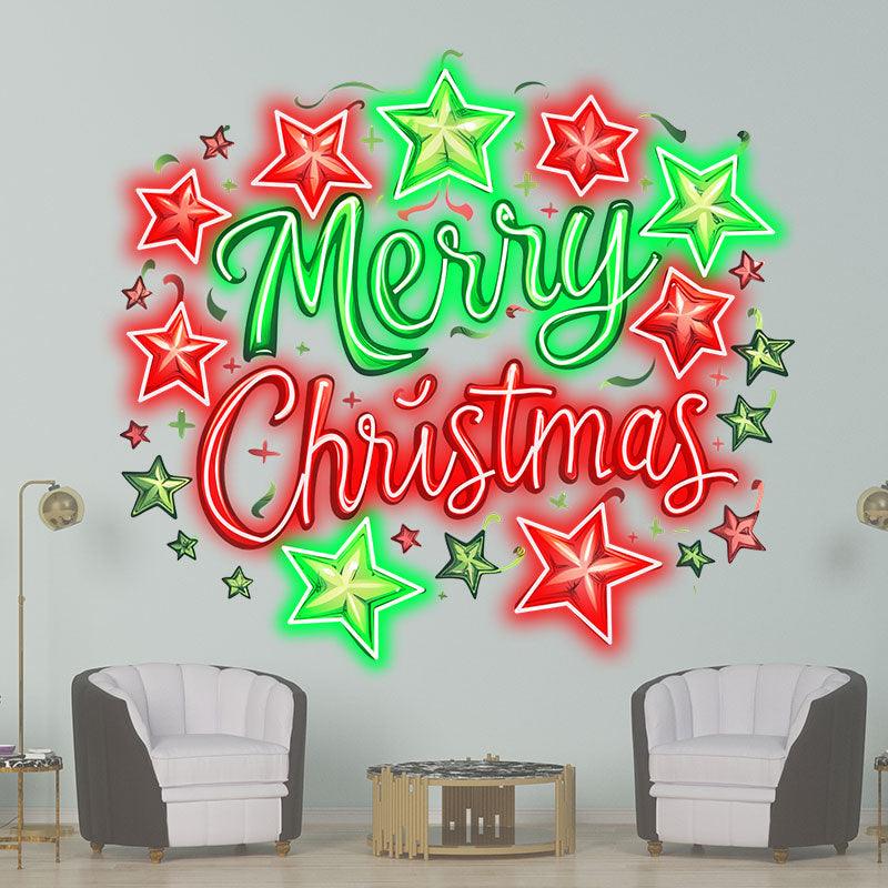 Alphabet & Pentagram Colorful LED neon sign product image