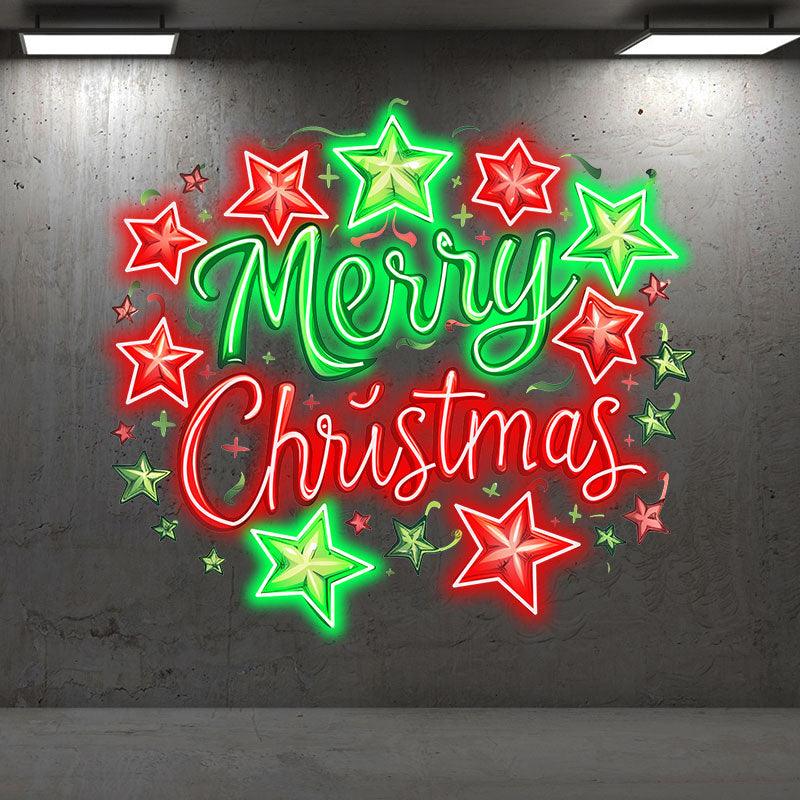 Alphabet & Pentagram Colorful LED neon sign product image