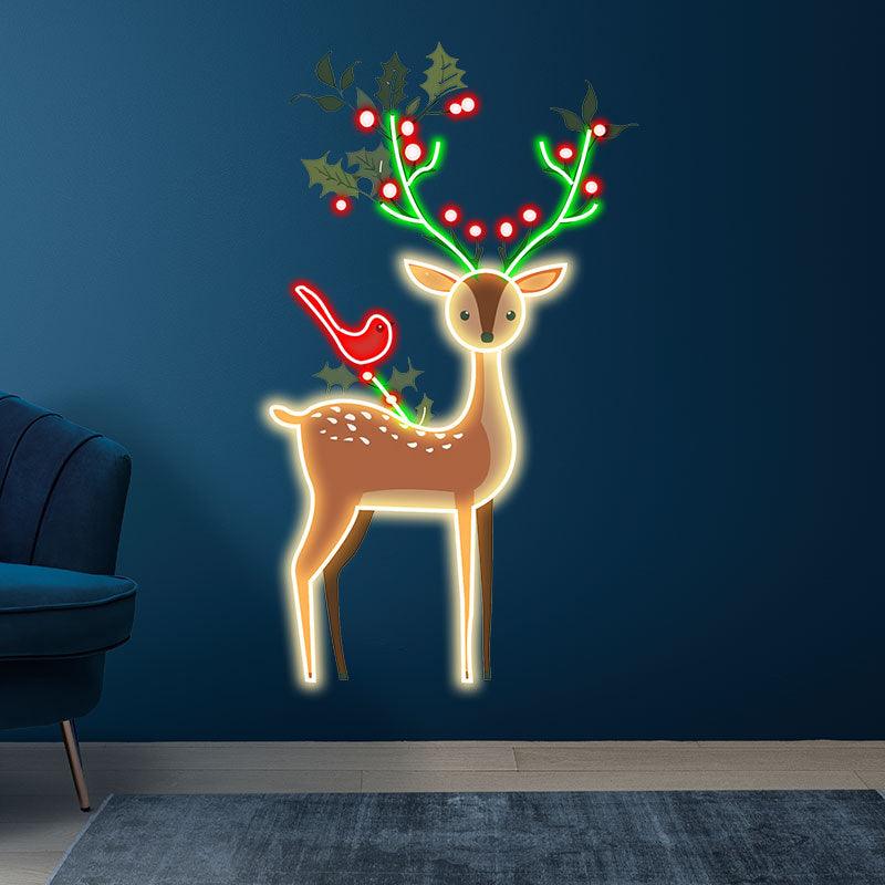 Christmas Elk Decoration - Spreading LED neon sign product image