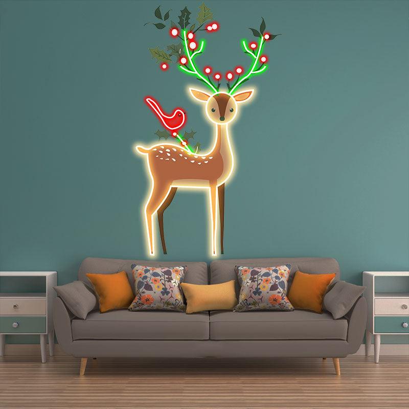 Christmas Elk Decoration - Spreading LED neon sign product image