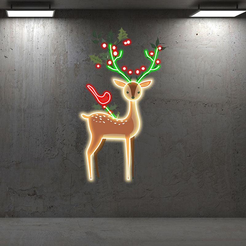 Christmas Elk Decoration - Spreading LED neon sign product image