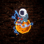 Astronaut Fishing Artwork LED neon sign by NeonCS