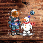 Christmas Astronauts and Snowmen: a LED neon sign product image