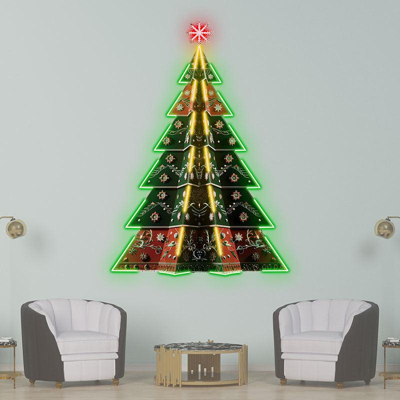 Luxurious Embroidered Colorful Floral LED neon sign product image