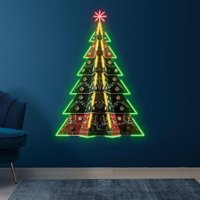 Luxurious Embroidered Colorful Floral LED neon sign product image