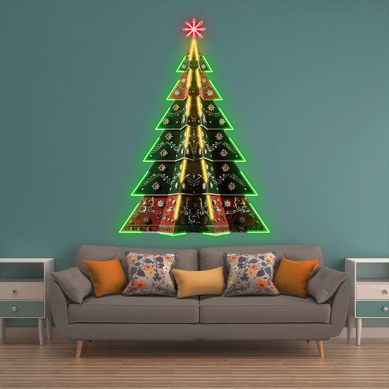Luxurious Embroidered Colorful Floral LED neon sign product image