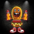 Fun Cartoon: Burger and Hot Dog's LED neon sign by NeonCS