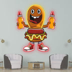Fun Cartoon: Burger and Hot Dog's LED neon sign product image