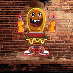 Fun Cartoon: Burger and Hot Dog's LED neon sign product image