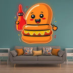 Happy Burger: Holding the Ketchup and LED neon sign product image