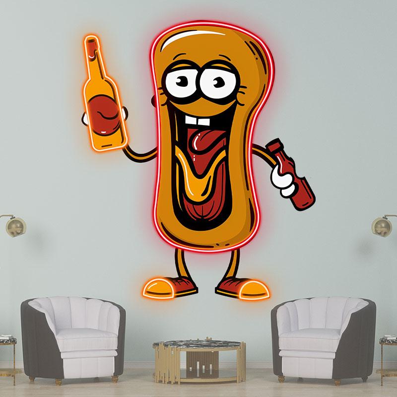 Hot Dog Boy: Tantalize Your Taste Buds LED neon sign product image