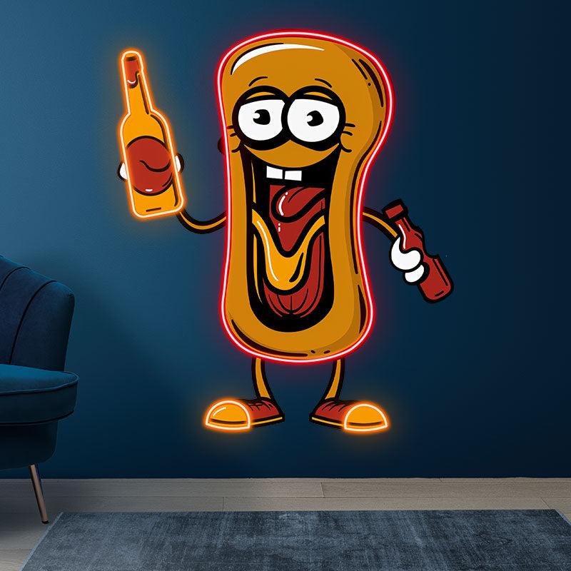 Hot Dog Boy: Tantalize Your Taste Buds LED neon sign product image