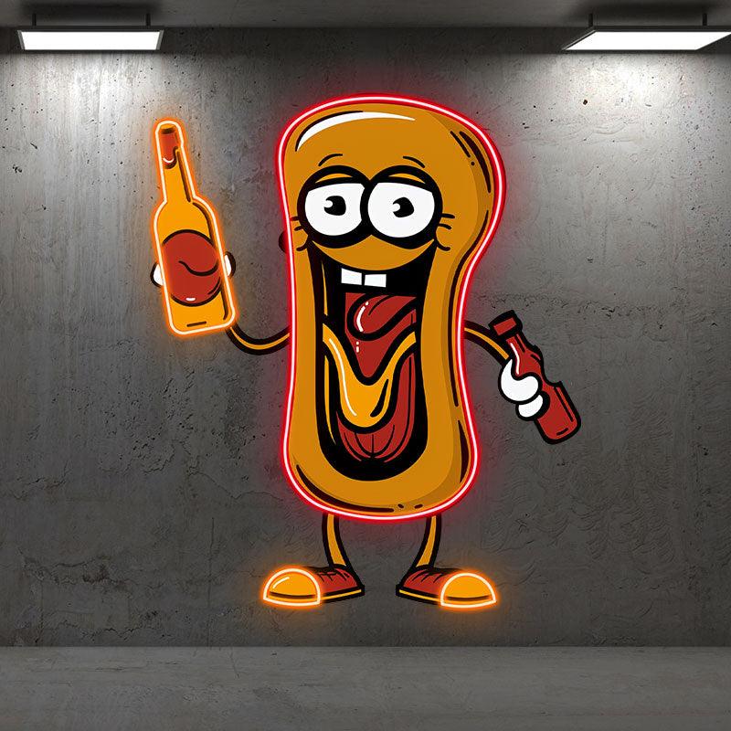 Hot Dog Boy: Tantalize Your Taste Buds LED neon sign product image