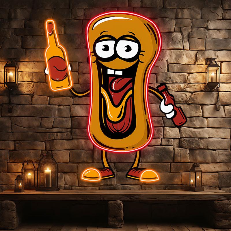 Hot Dog Boy: Tantalize Your Taste Buds LED neon sign product image