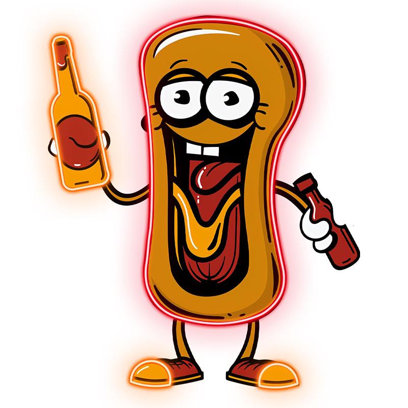 Hot Dog Boy: Tantalize Your Taste Buds LED neon sign product image