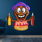 Hot Dog Buddy: Happy and Ready for a LED neon sign product image