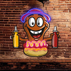 Hot Dog Buddy: Happy and Ready for a LED neon sign product image
