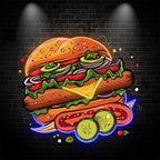 Tasty Burger - Creative with Multiple LED neon sign by NeonCS