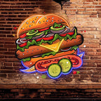 Tasty Burger - Creative with Multiple LED neon sign product image