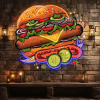 Tasty Burger - Creative with Multiple LED neon sign product image