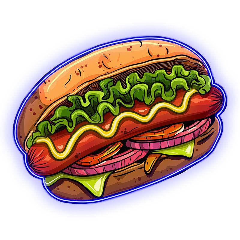 Creative Hamburger Clip Hot Dog LED neon sign product image