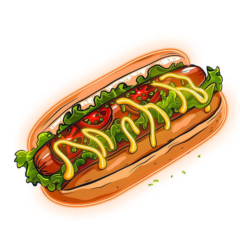 Creative Tasty Burger Big Burger with LED neon sign product image